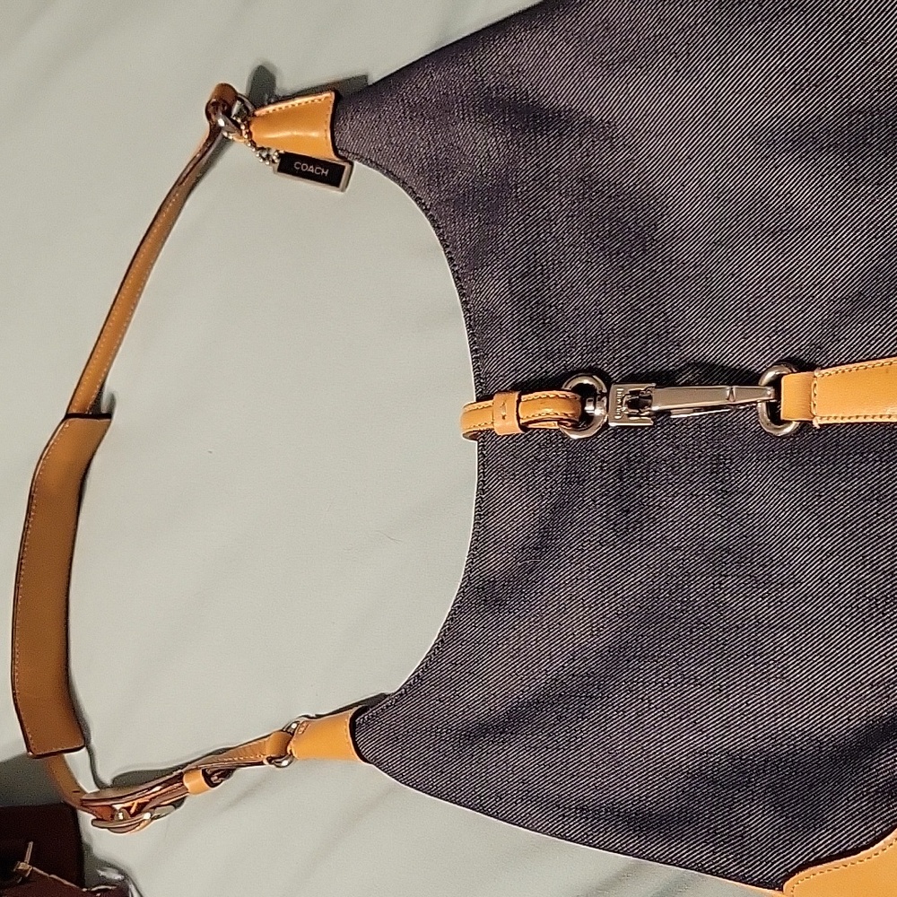 Coach vintage denim shoulder bag
